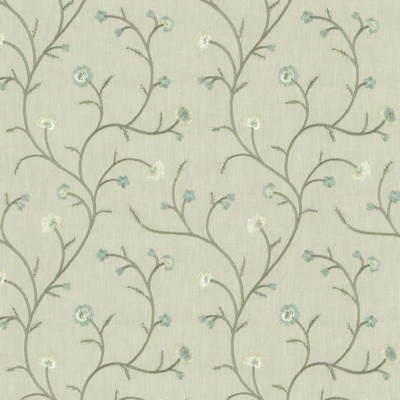 Kasmir Woburn Park Crystal in 1458 Green Cotton
48%  Blend Fire Rated Fabric Heavy Duty CA 117  NFPA 260  Vine and Flower   Fabric